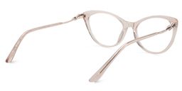 Calypso Cat Eye Beige Clear Glasses5