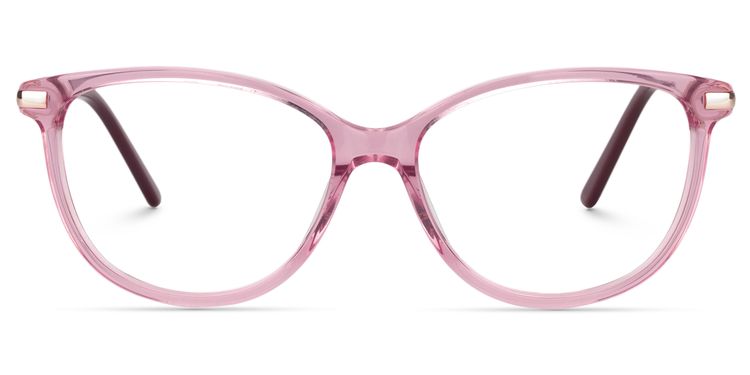 Camilla Oval Red/Pink Glasses