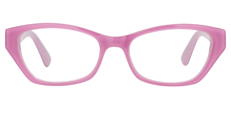 Isabella Rectangle Bright Pink Glasses