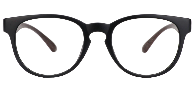 Wesley Round Black Glasses