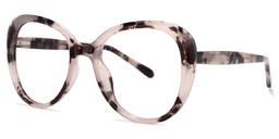 Elena Round Pink-Floral Glasses1