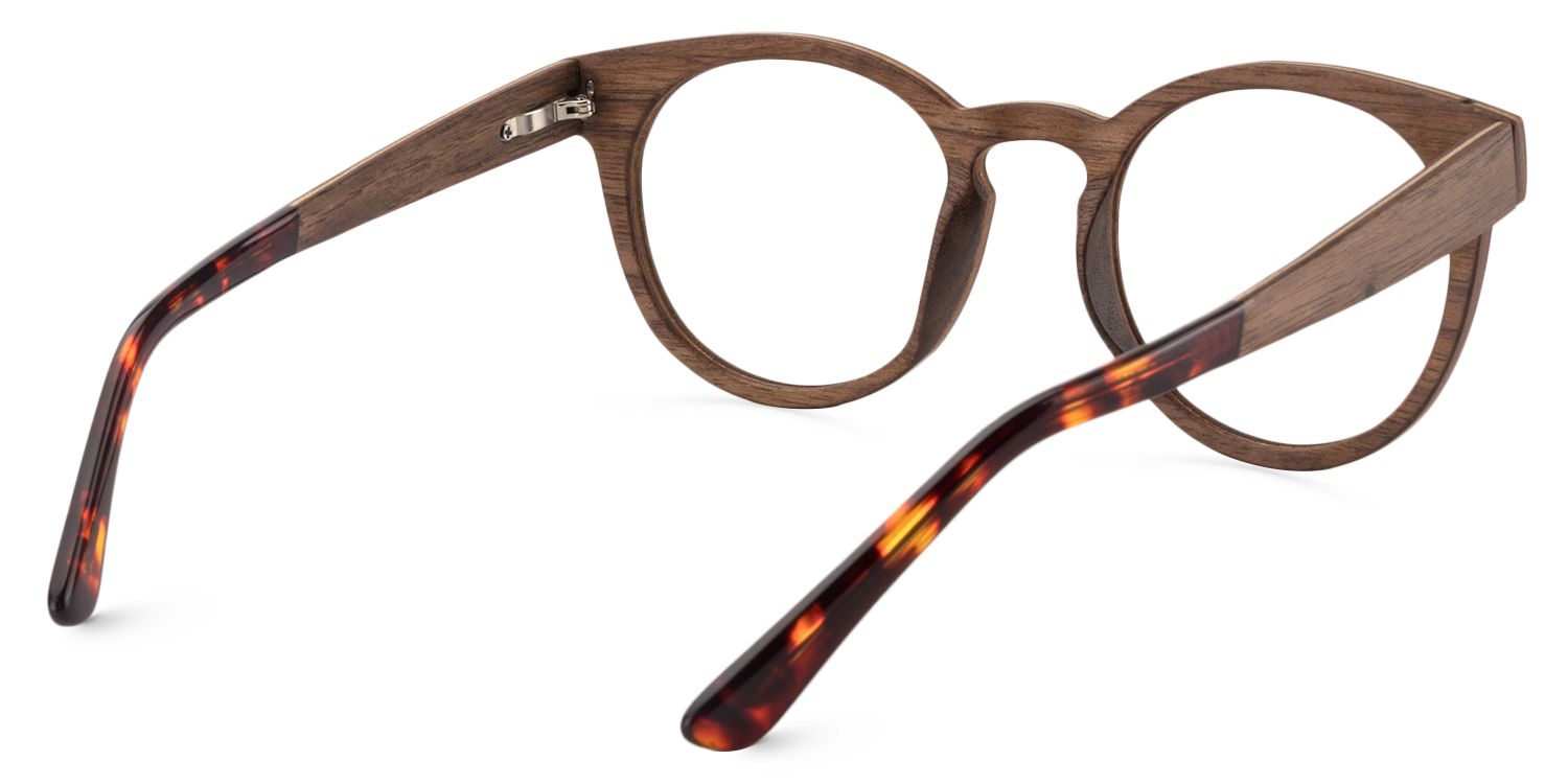 Round Brown Glasses | Zeelool Glasses5