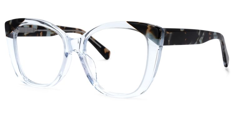 Liranzo Cateye Blue Glasses