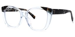 Liranzo Cateye Blue Glasses1