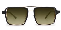 Davenport Square Black Sunglasses0