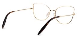 Carlton Cat Eye Gold Glasses5