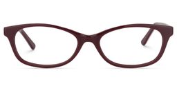 Carmel Rectangle Dark Red Glasses0
