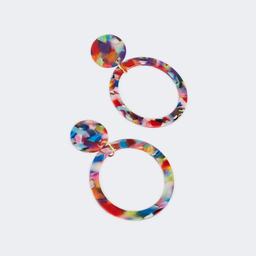 Stylish Annulus Floral Earrings0