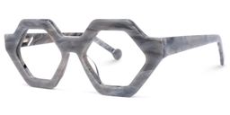 Barreto Geometric Gray Glasses1