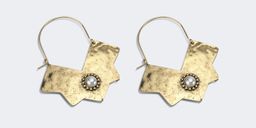 National Style Geometric Gold Earrings 0
