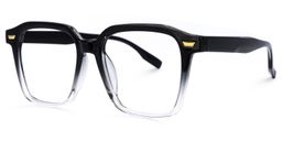 Rivera Square Black-Clear Glasses1