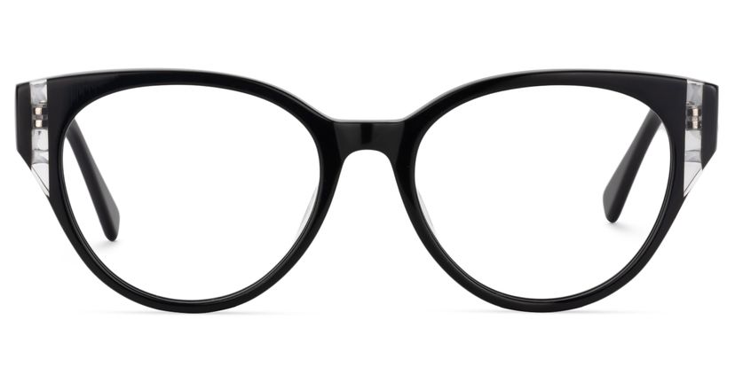 Carroll Oval Black Glasses