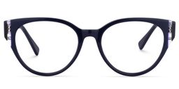 Carroll Oval Dark Blue Glasses0