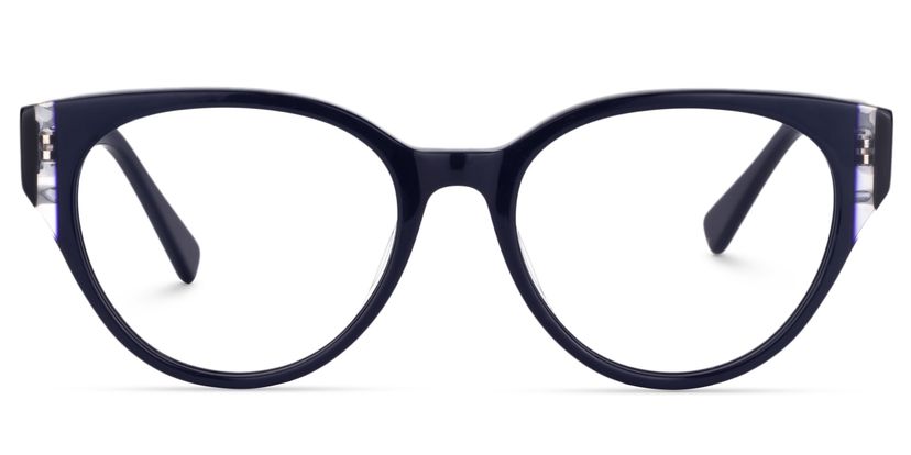 Carroll Oval Dark Blue Glasses