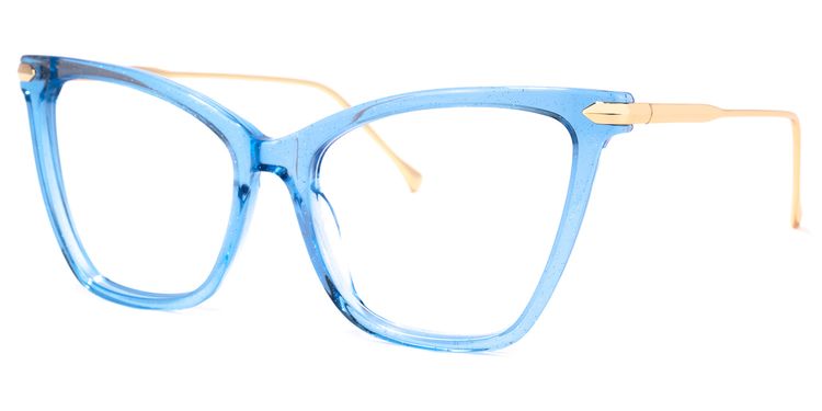 Hilary Butterfly Blue Glasses