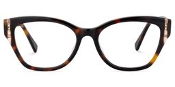 Casandra Square Tortoise Glasses0