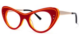 Mayra Cateye Red Glasses 1