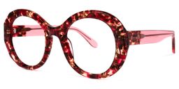 Nieves Round Floral Glasses1