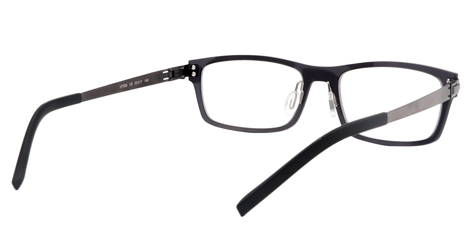 Rectangle Black Glasses | Zeelool Glasses5