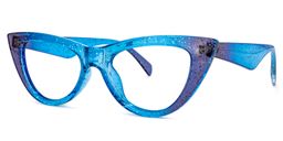 Harding Cateye Blue Glasses1