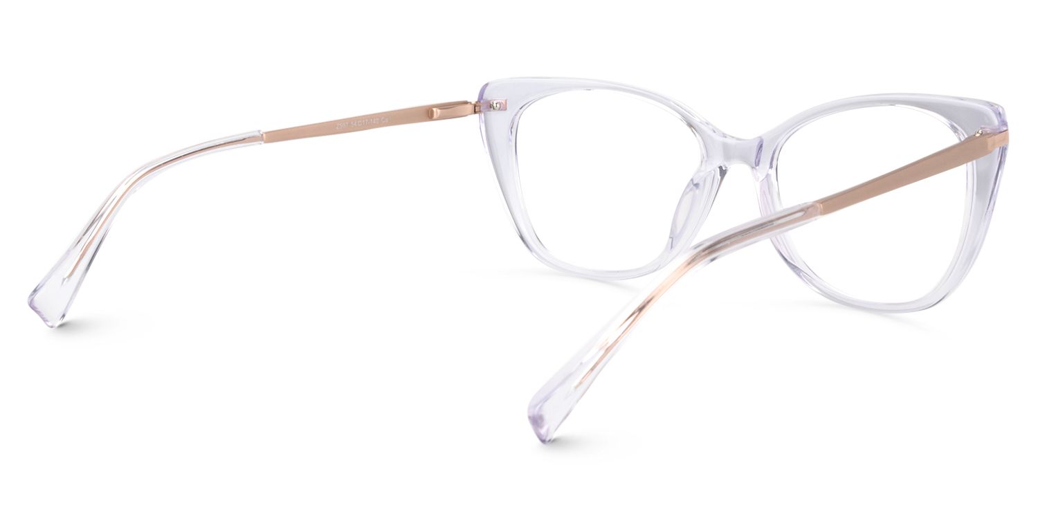 Cat Eye Clear Glasses | Zeelool Glasses5