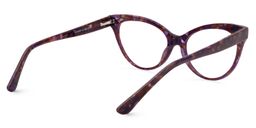 Caron Cat Eye Purple Pattern Glasses5