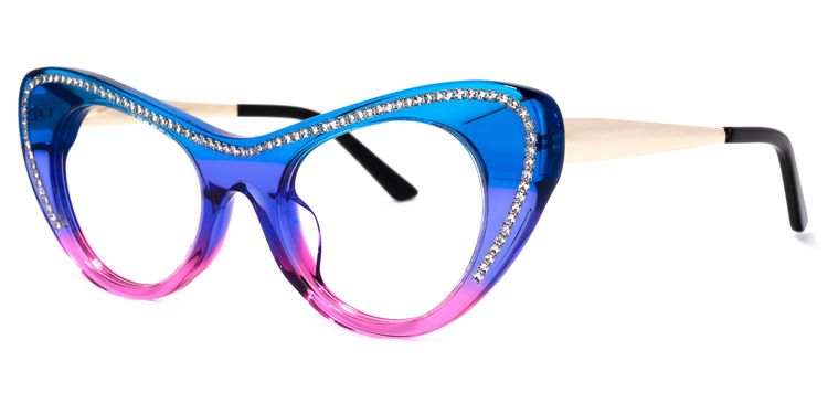 Shirley Cateye Two-tone Glasses