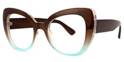 Quanita Cateye Brown Glasses1