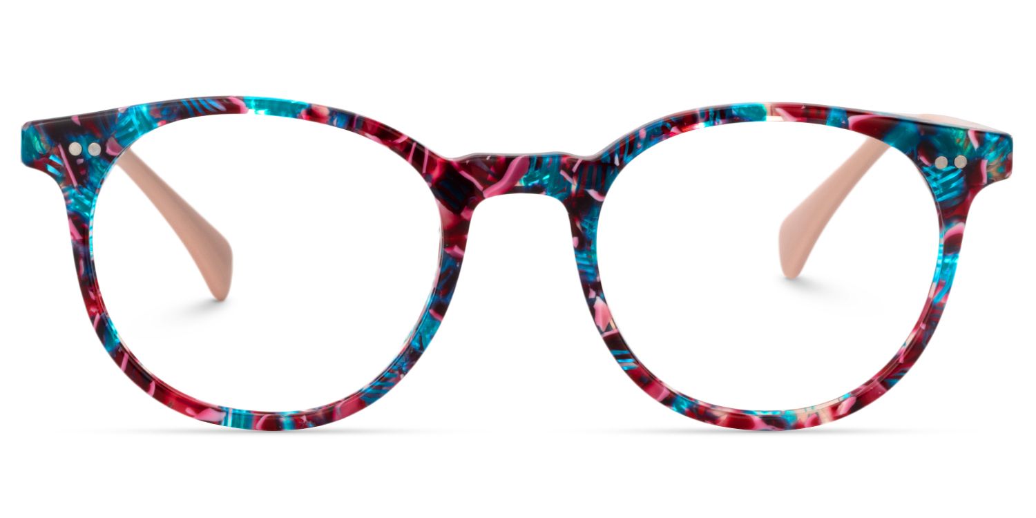 Round Floral Glasses | Zeelool Glasses0