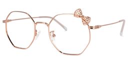Kaitlyn Rose-Gold Geometric Glasses1