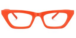 Channon Cat Eye Orange Glasses0