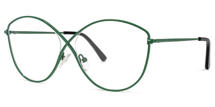 Garcia Geometric Green Glasses