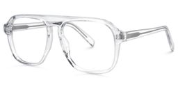 Shane Geometric Clear Glasses1