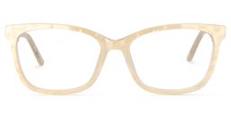 Chauncey Rectangle Beige Glasses0