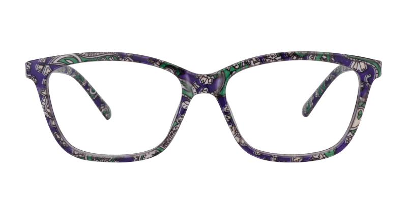 Rectangle Purple Reading Glasses | Zeelool Reading Glasses0