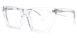 Cecile Cat Eye Clear Glasses1