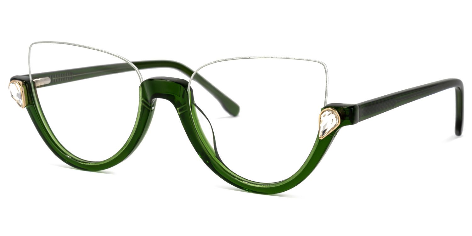 Cat Eye Clear Glasses 1