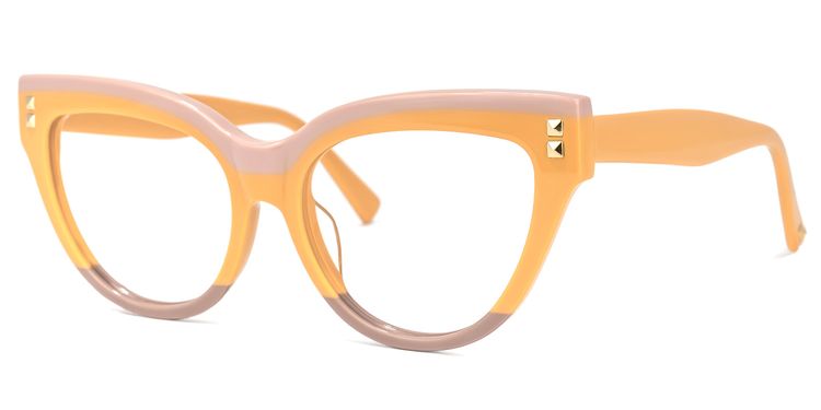 Cascata Cateye Earthy-Yellow Glasses