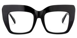 Charmaine Cat Eye Black Glasses1