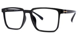 Zavala Rectangle Black Glasses1