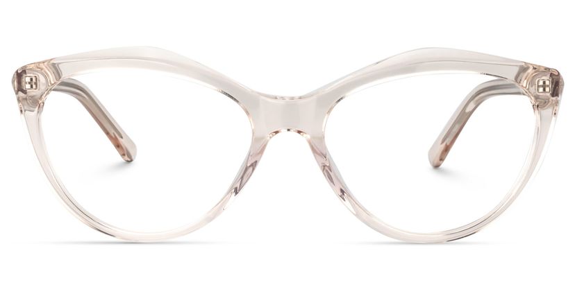 Cheri Cat Eye Beige Glasses