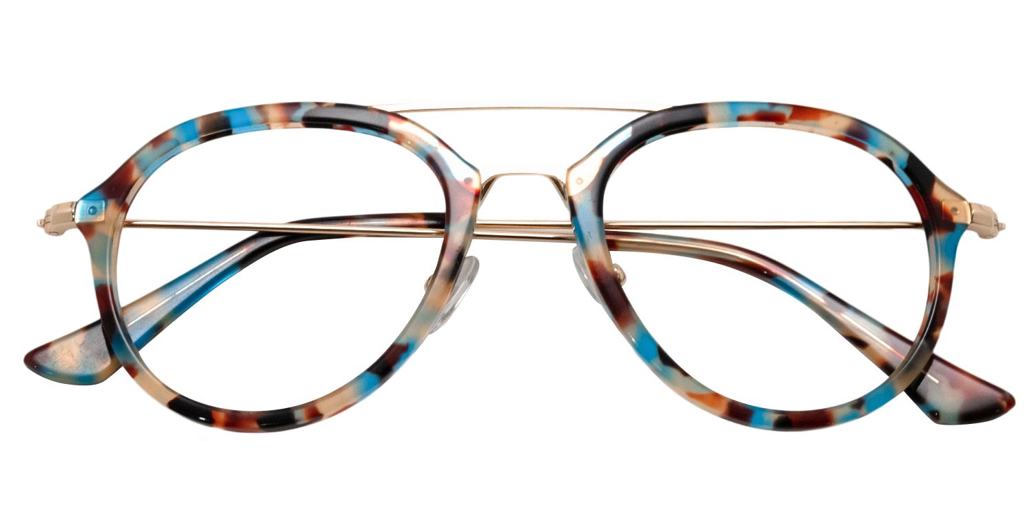 Aviator Blue Tortoise Glasses | Zeelool Glasses1
