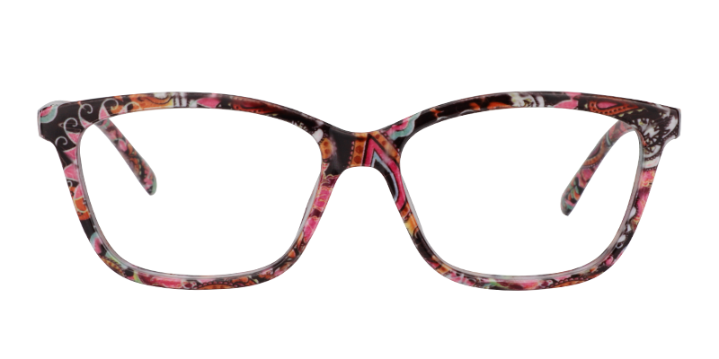 Rectangle Orange Reading Glasses | Zeelool Reading Glasses0