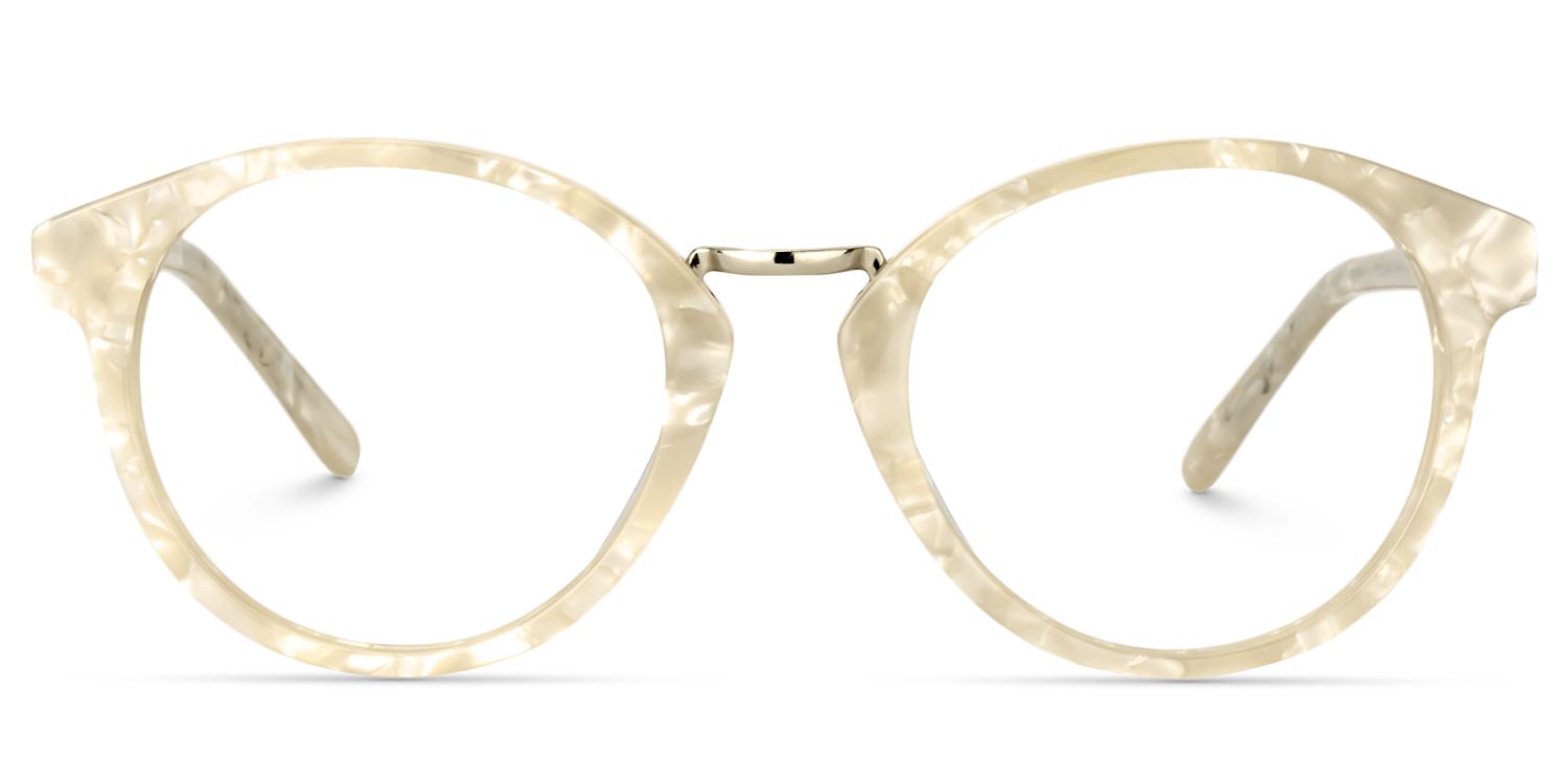 Round Beige Glasses | Zeelool Glasses0