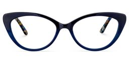 Chloris Cat Eye Dark Blue Glasses0