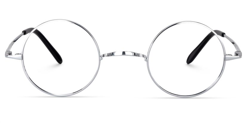 Chelsia Round Silver Glasses