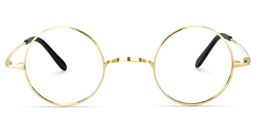 Chelsia Round Gold Glasses0