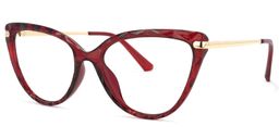Lucas Cateye Red Glasses1