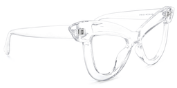 Dent Cat Eye Clear Glasses2