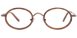 Maris Oval Brown Glasses 0